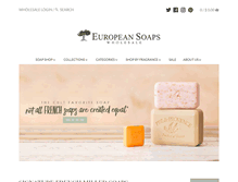 Tablet Screenshot of europeansoaps.com